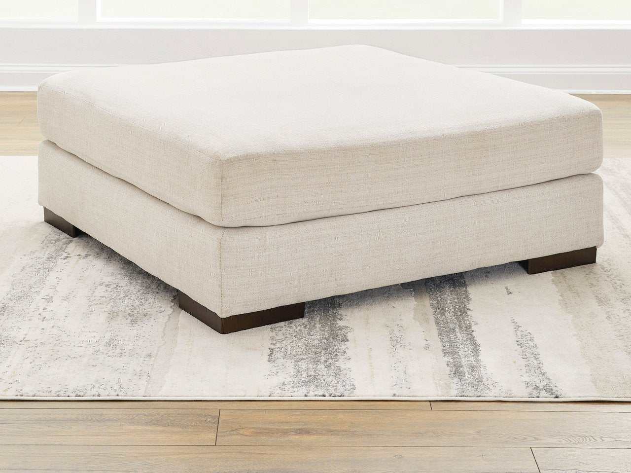 Lyndeboro Natural Oversized Accent Ottoman
