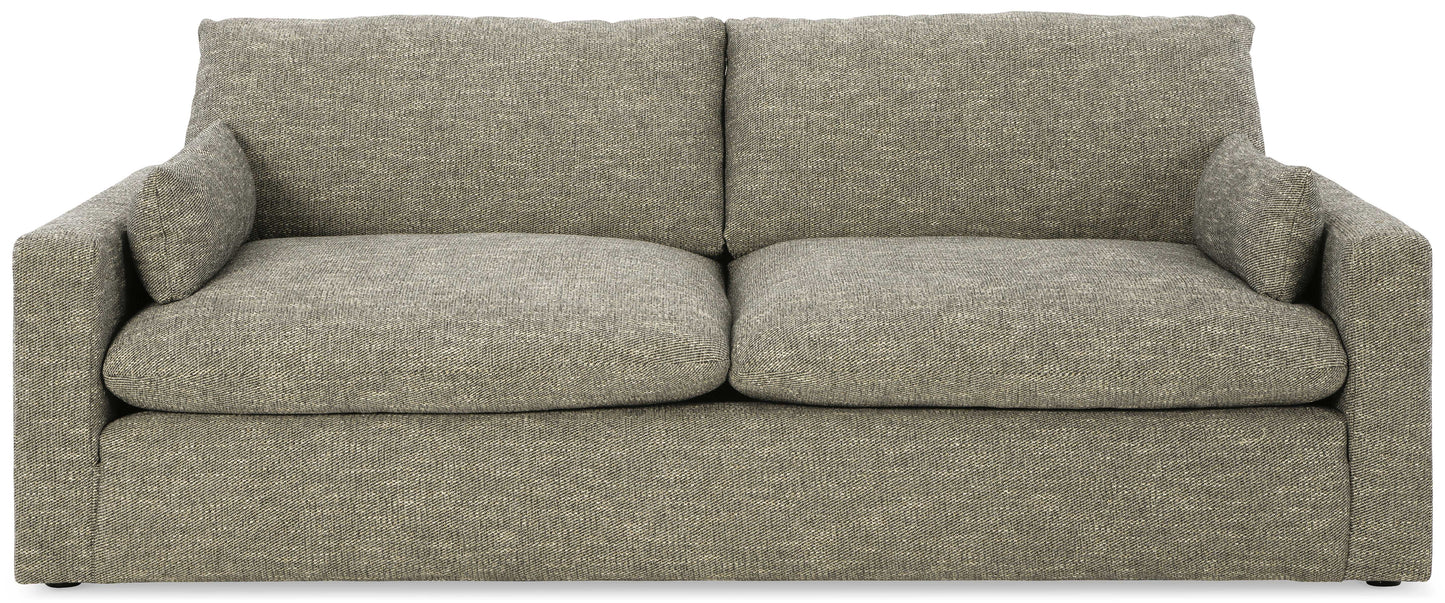 Dramatic Granite Fabric Living Room Set / 2pc