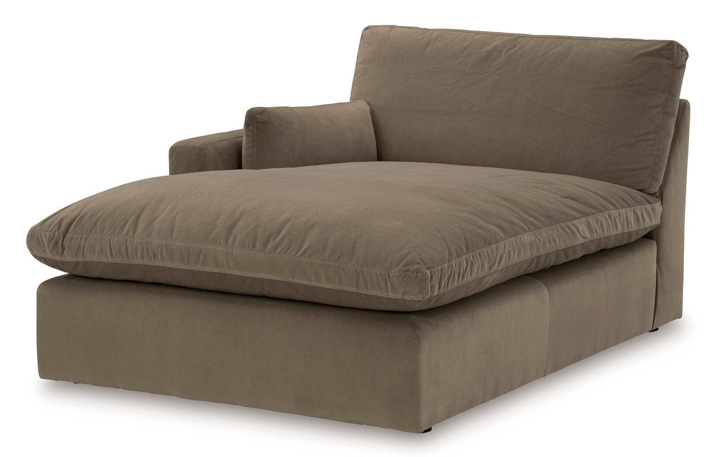 Sophie Cocoa Velvet Modular 3pc LAF Chaise Sectional