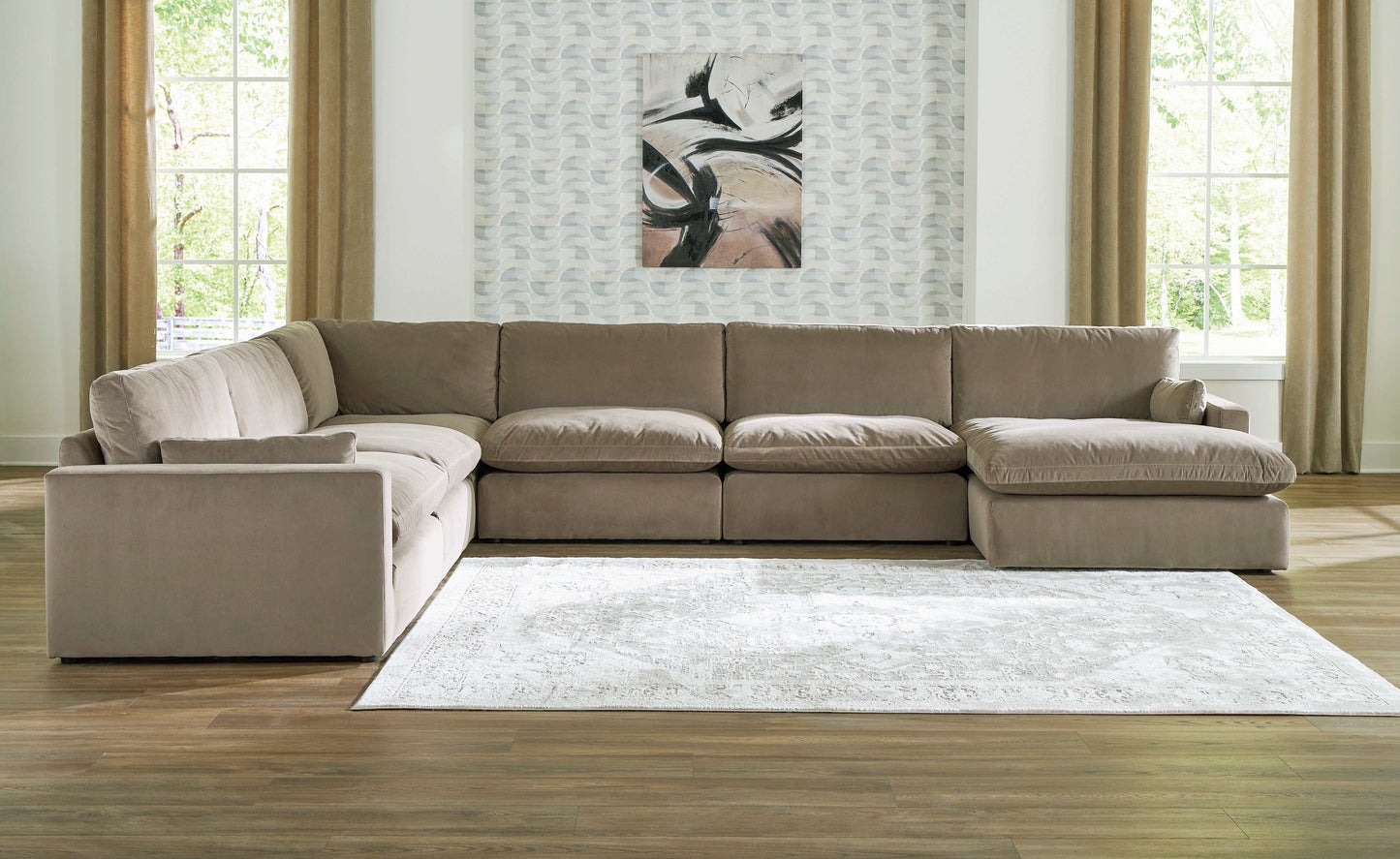 Sophie Cocoa Velvet Modular Sectional Units "Create your own Style"