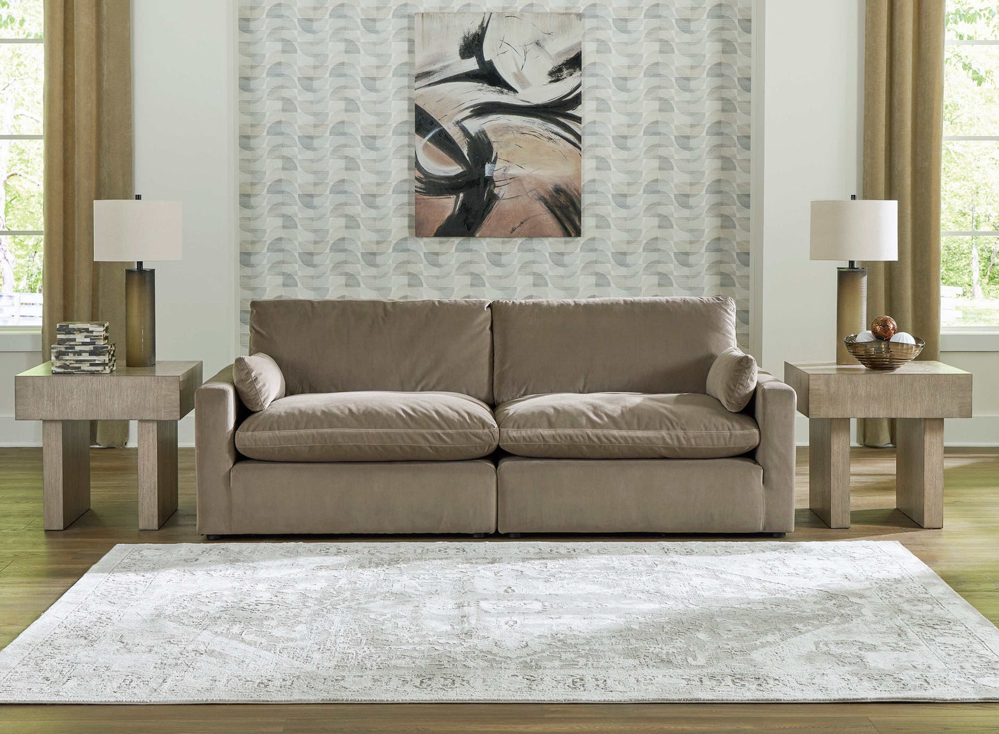 Sophie Cocoa Velvet Modular Sectional Units "Create your own Style"