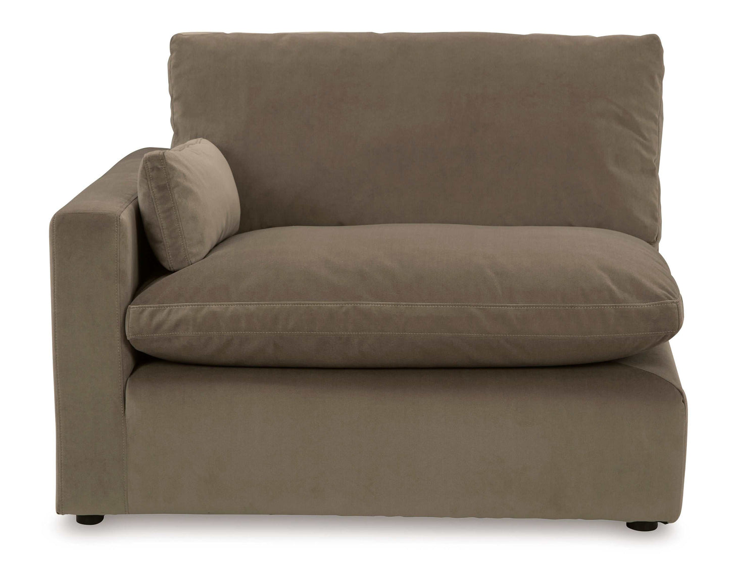 Sophie Cocoa Velvet Modular 3pc Sectional Sofa