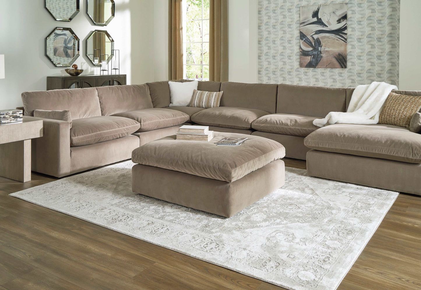 Sophie Cocoa Velvet Modular Sectional Units "Create your own Style"