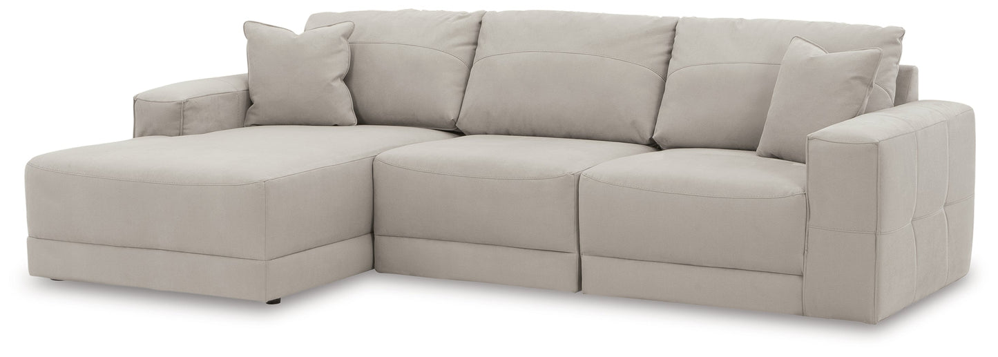 Next-Gen Gaucho Gray 3pc LAF Chaise Sectional