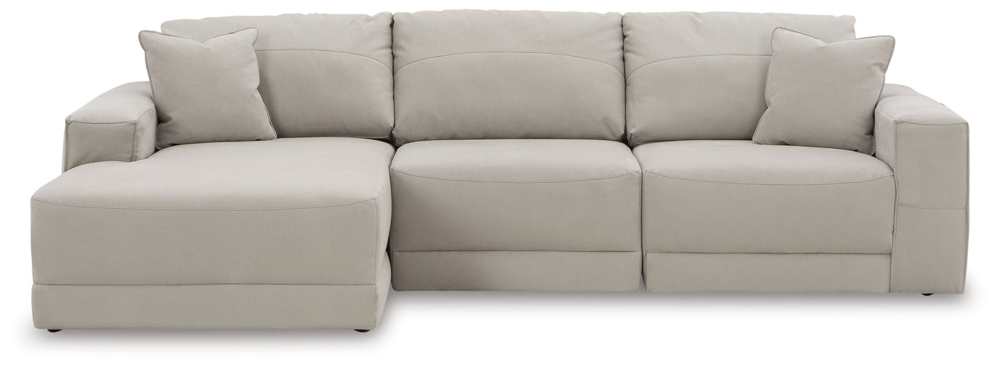 Next-Gen Gaucho Gray 3pc LAF Chaise Sectional