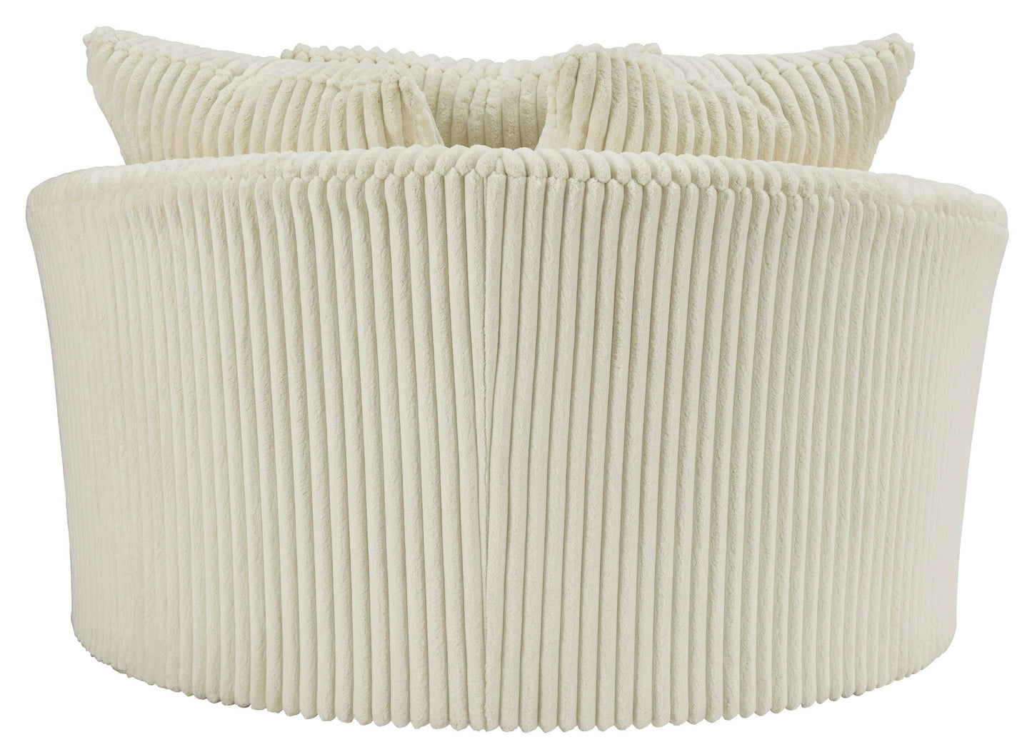 Lindyn Ivory Oversized Swivel Accent Chair