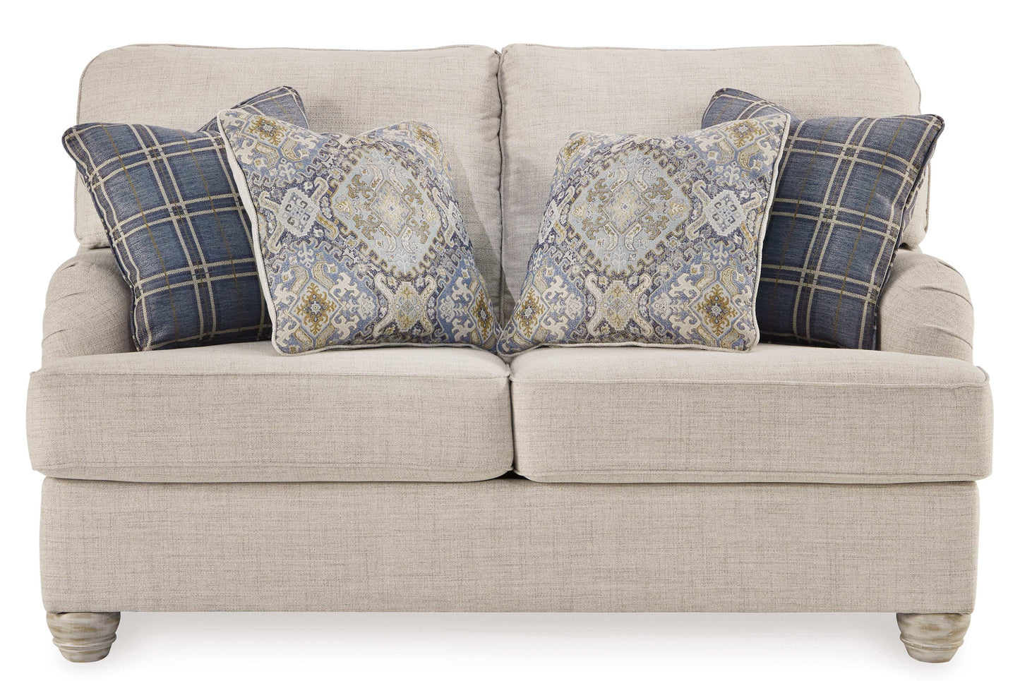 Traemore Beige Linen Living Room Set / 2pc