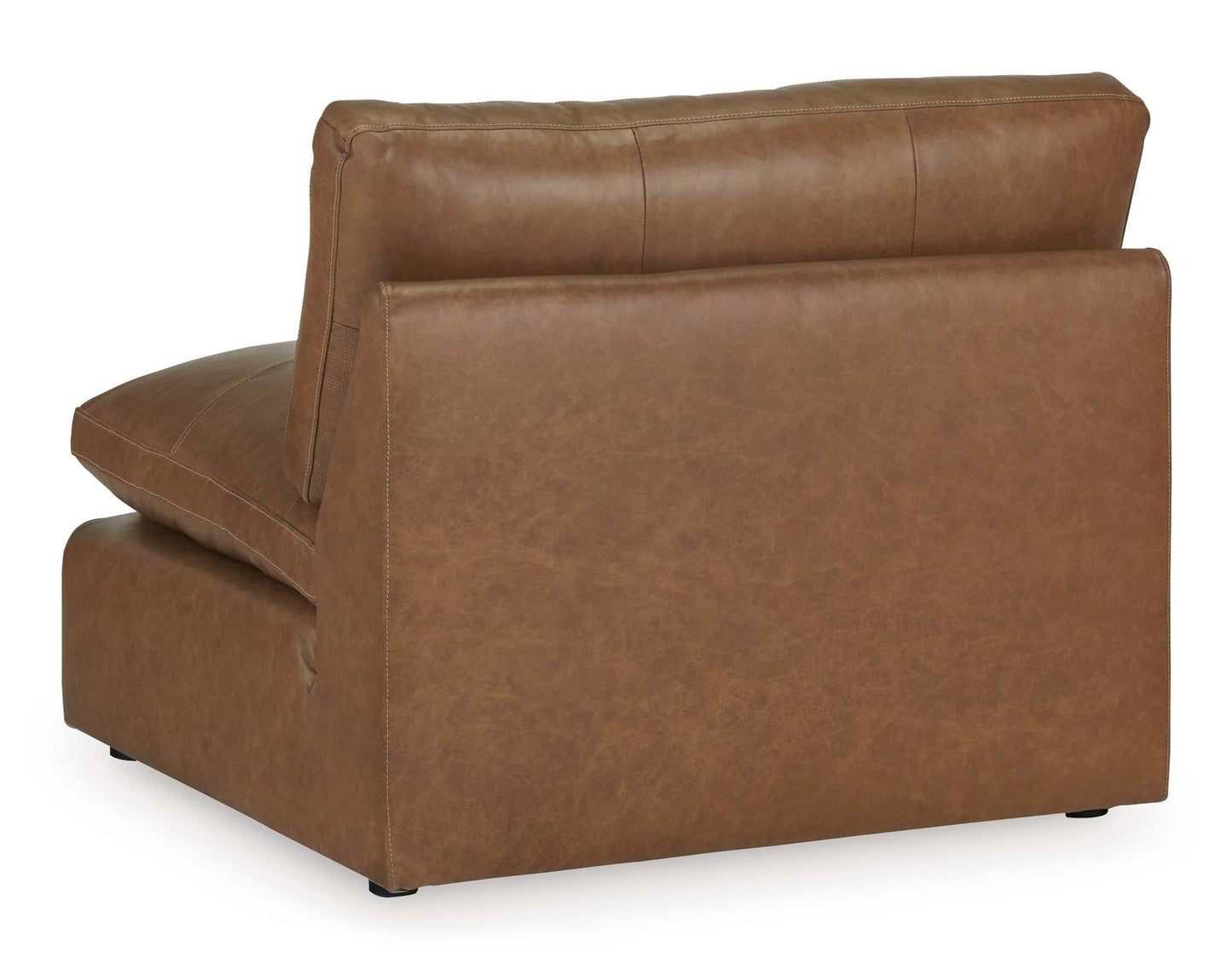 Emilia Caramel Leather 7pc Modular Sectional