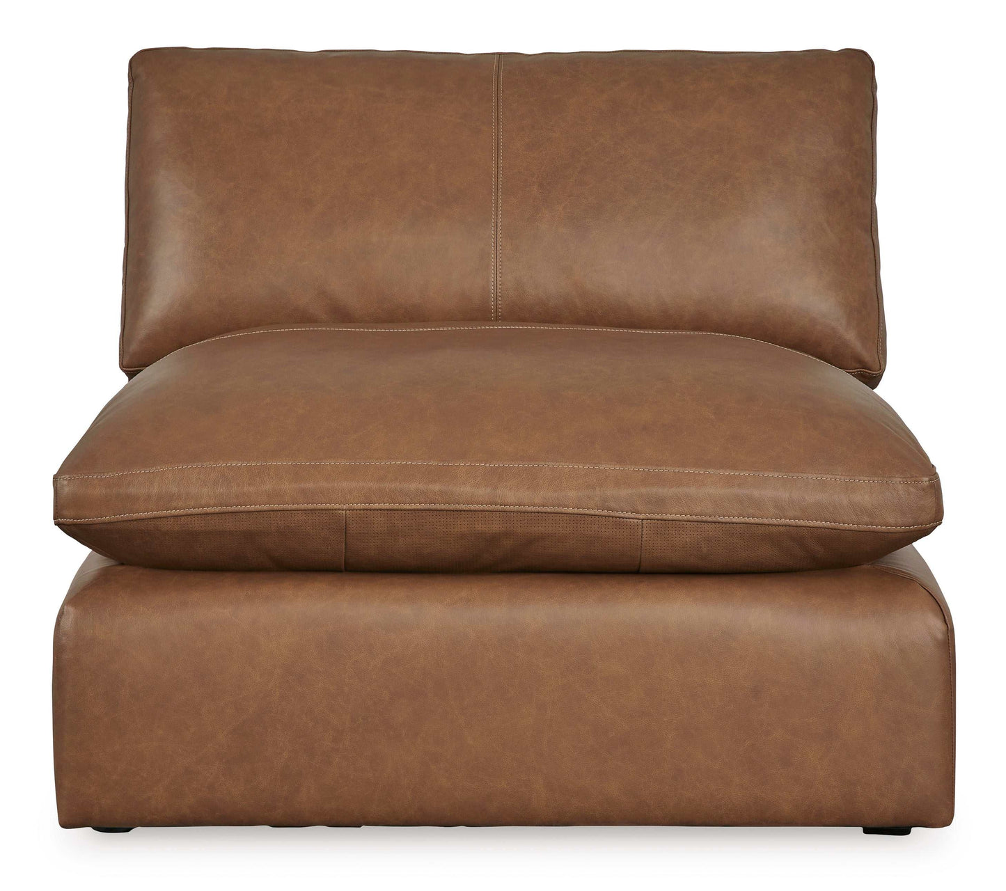 Emilia Caramel Leather 7pc Modular Sectional