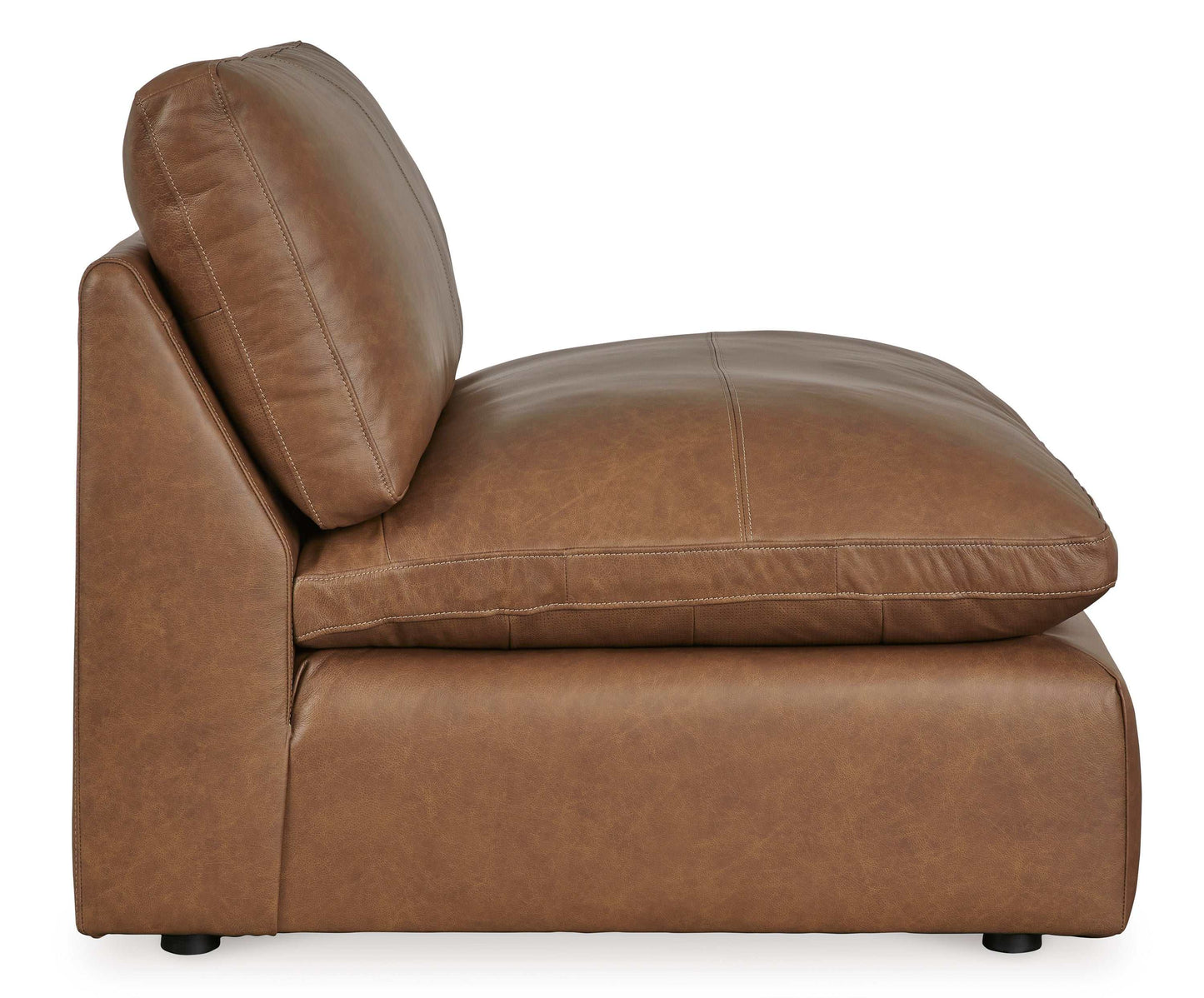 Emilia Caramel Leather 7pc Modular Sectional