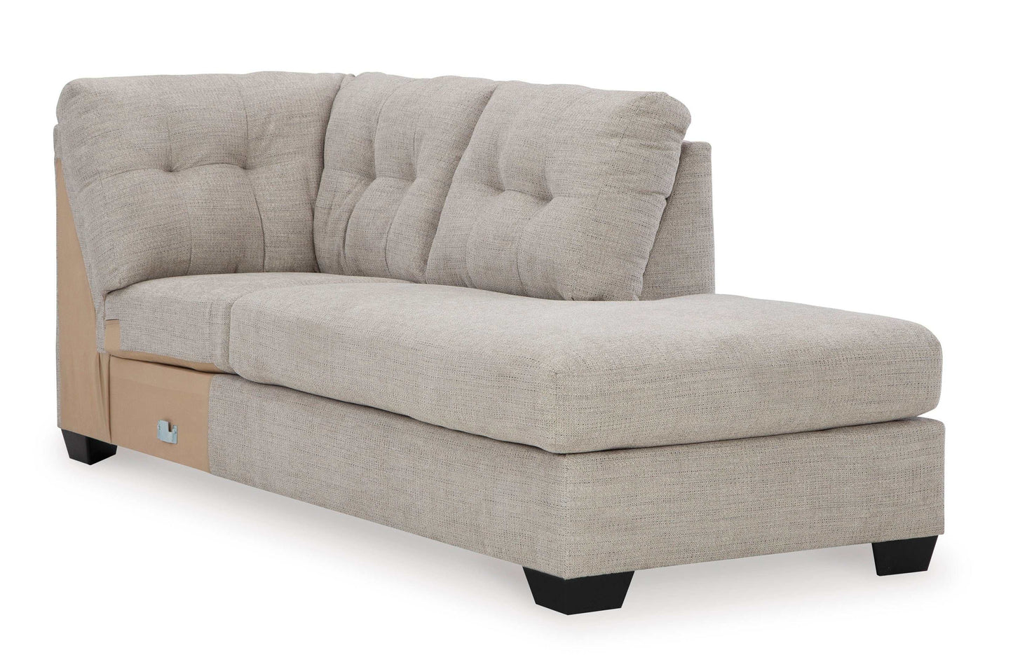 Mahoney Pebble 2pc Sectional Full Sleeper Sofa w/ RAF Chaise