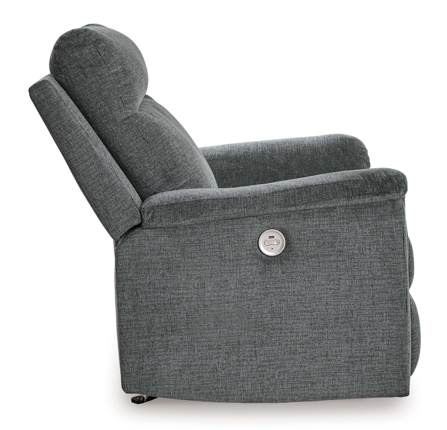 Barnsana Gravel Micro Chenille Power Reclining Living Room Set / 3pc