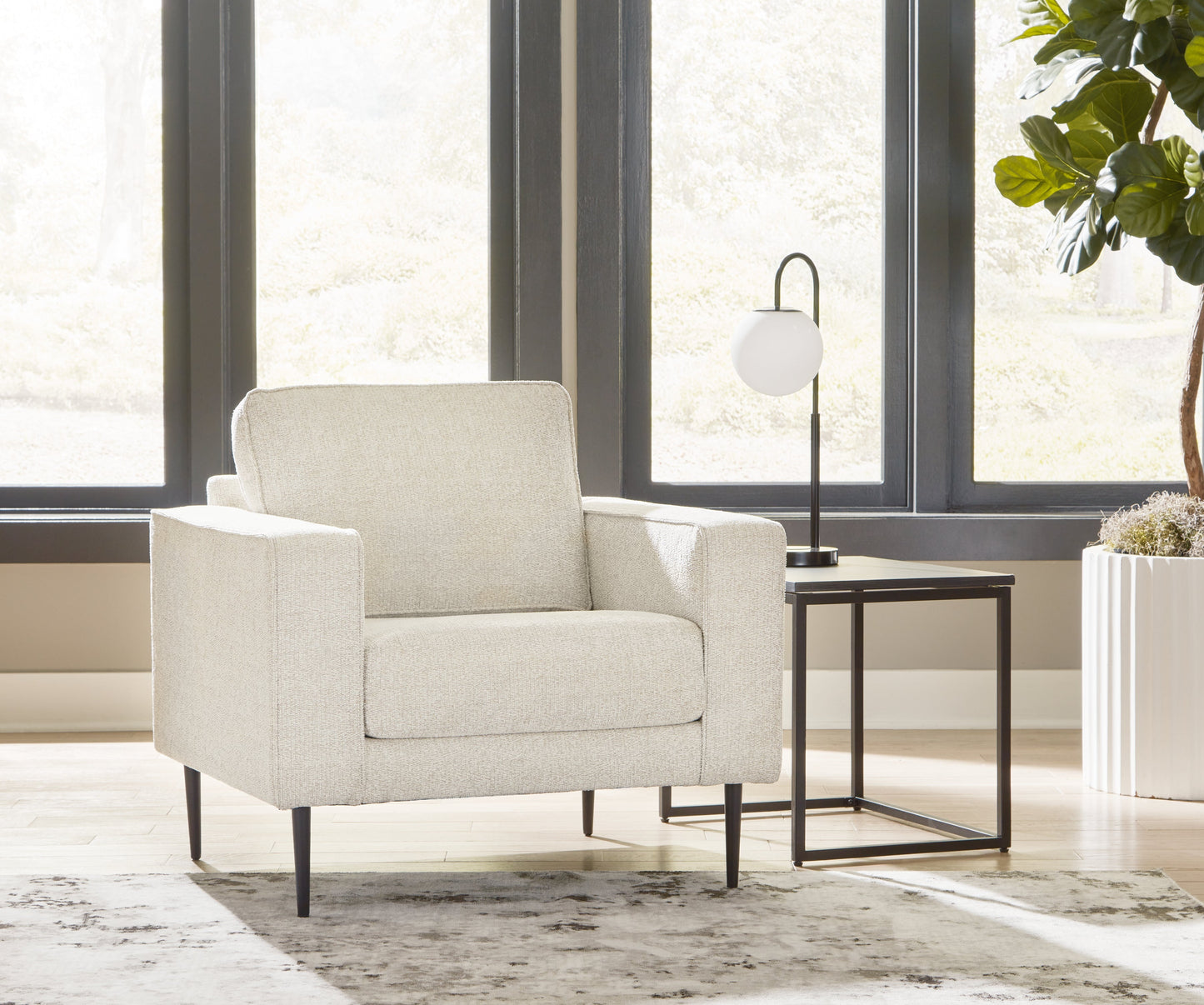 Hazela Sandstone Chair and Ottoman
