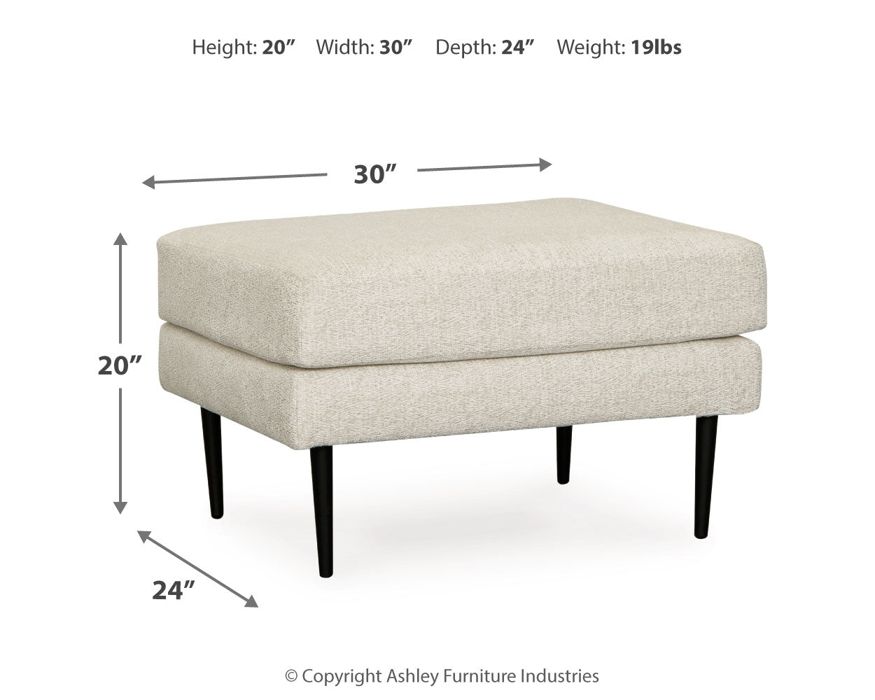 Hazela Sandstone Chair and Ottoman