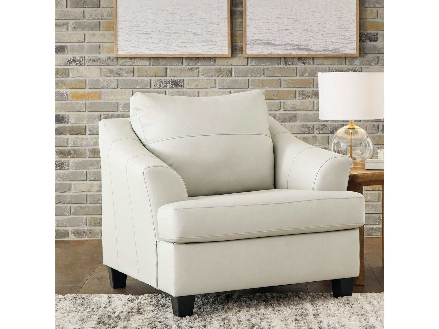 Genoa Leather Oversized Chair