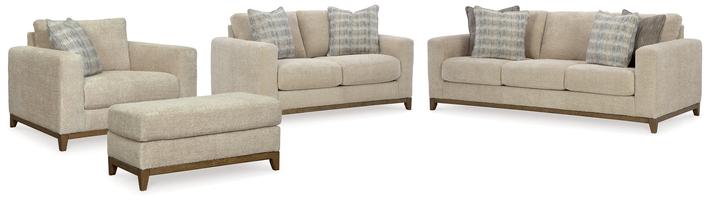 Parklynn Desert Sofa, Loveseat, Oversized Chair and Ottoman