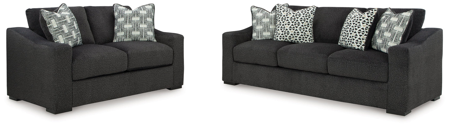 Wryenlynn Onyx Sofa and Loveseat
