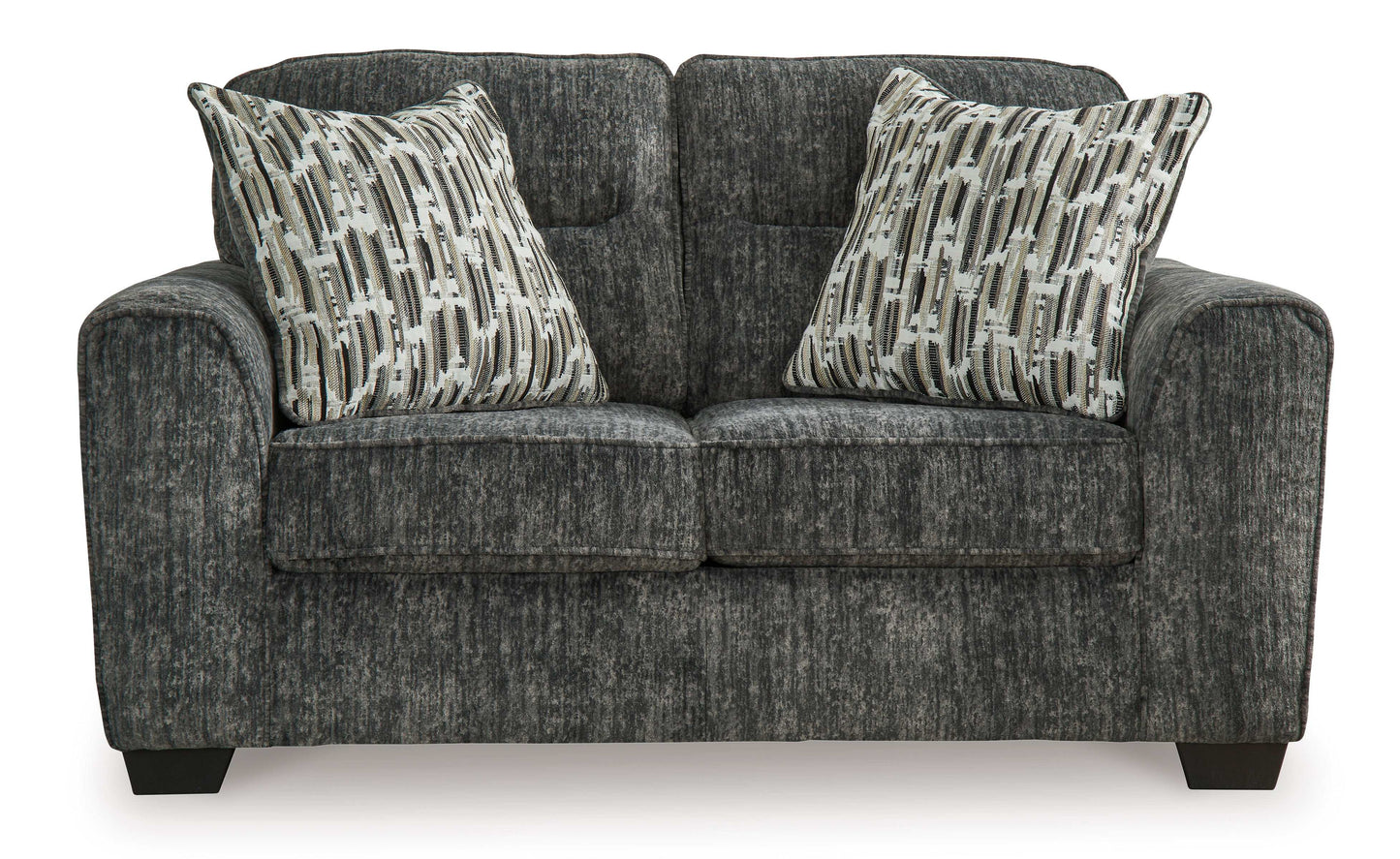 Lonoke Gunmetal Living Room Set / 2pc