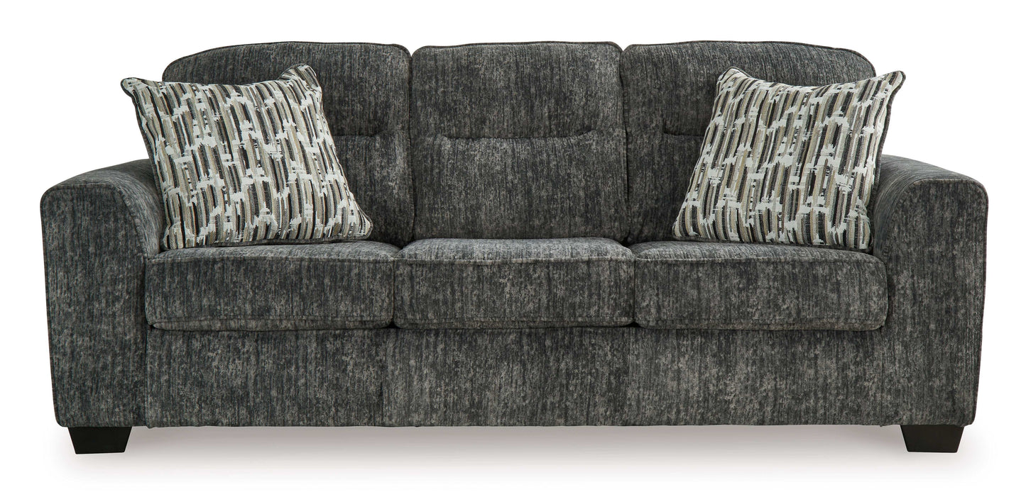 Lonoke Gunmetal Living Room Set / 2pc