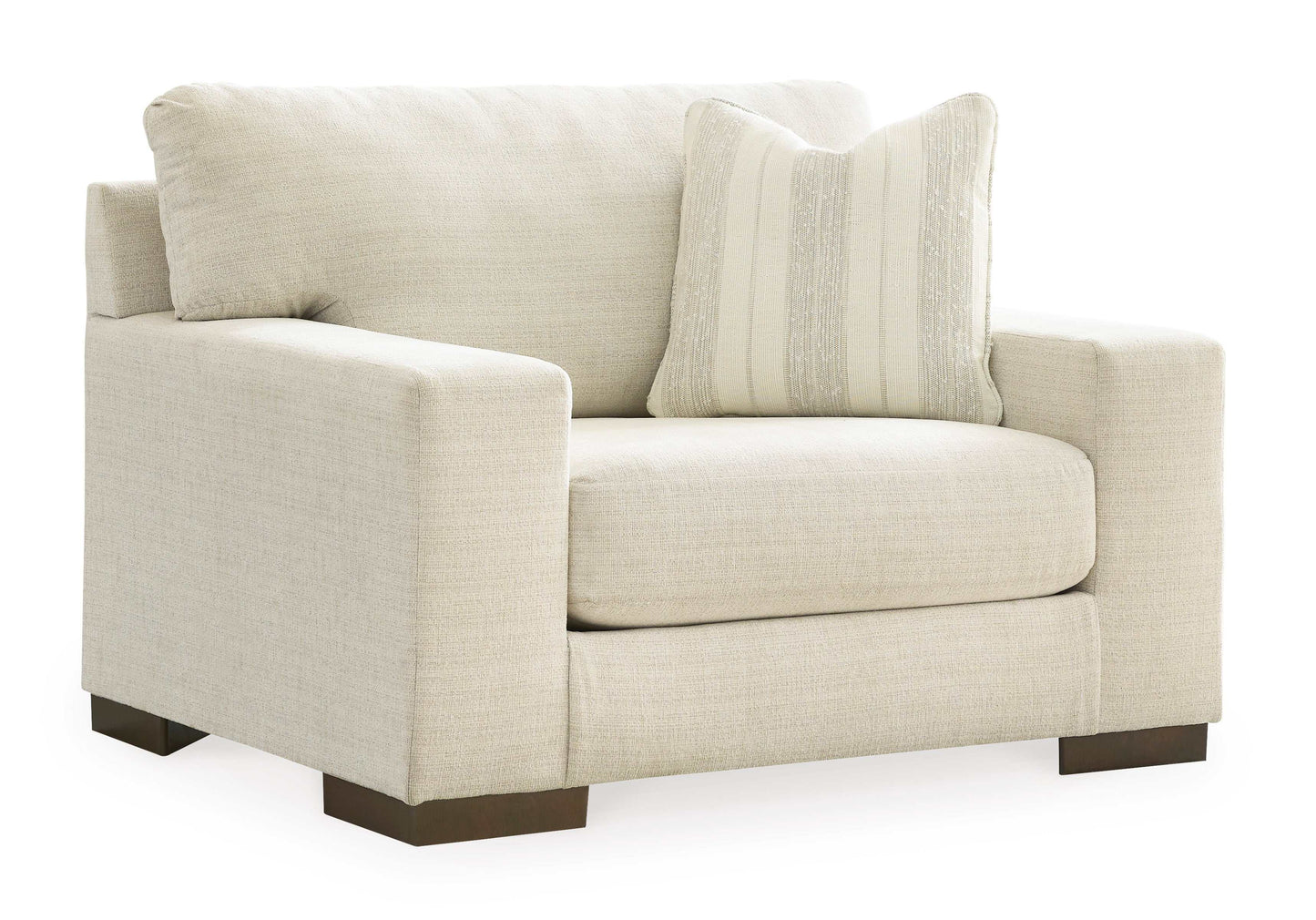 Maggie Birch Oversized Chair & Ottoman Set