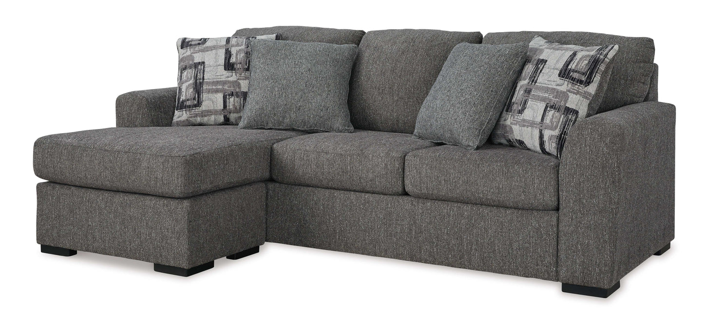 Gardiner Pewter Reversible Sofa Chaise