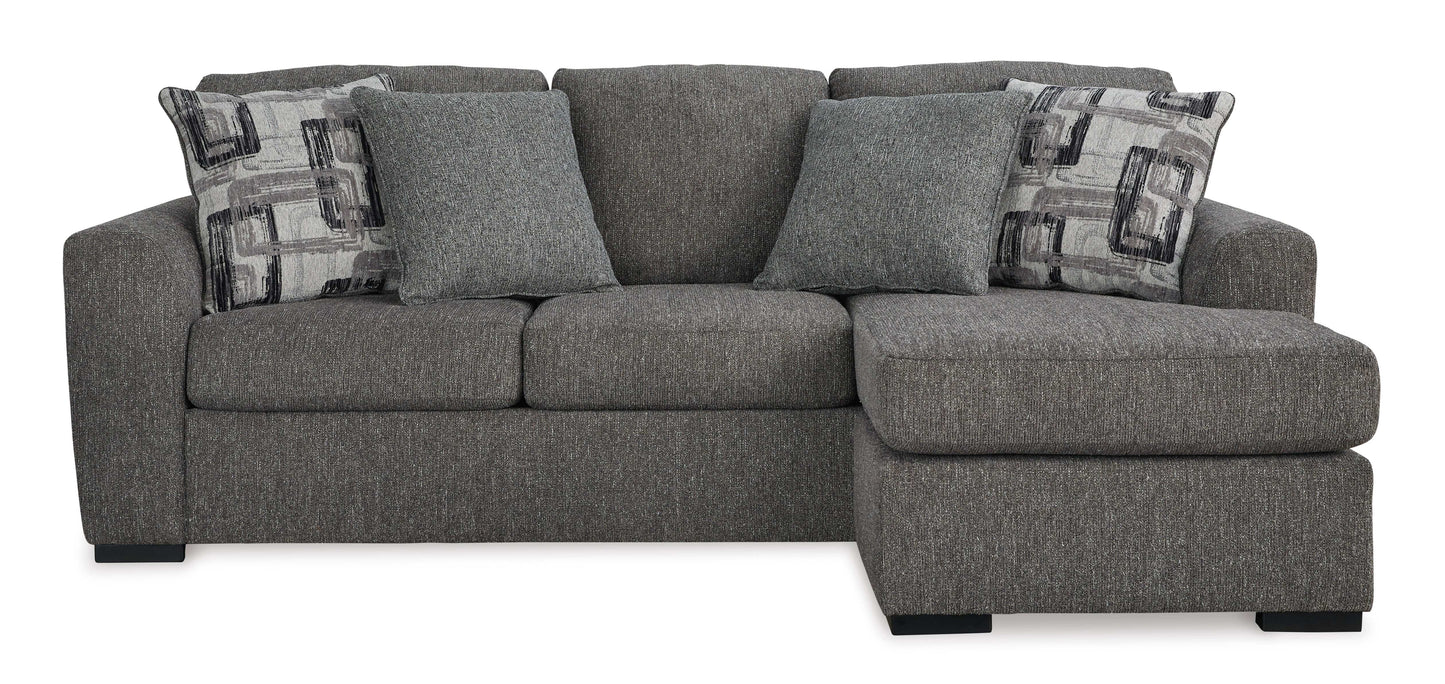 Gardiner Pewter Reversible Sofa Chaise