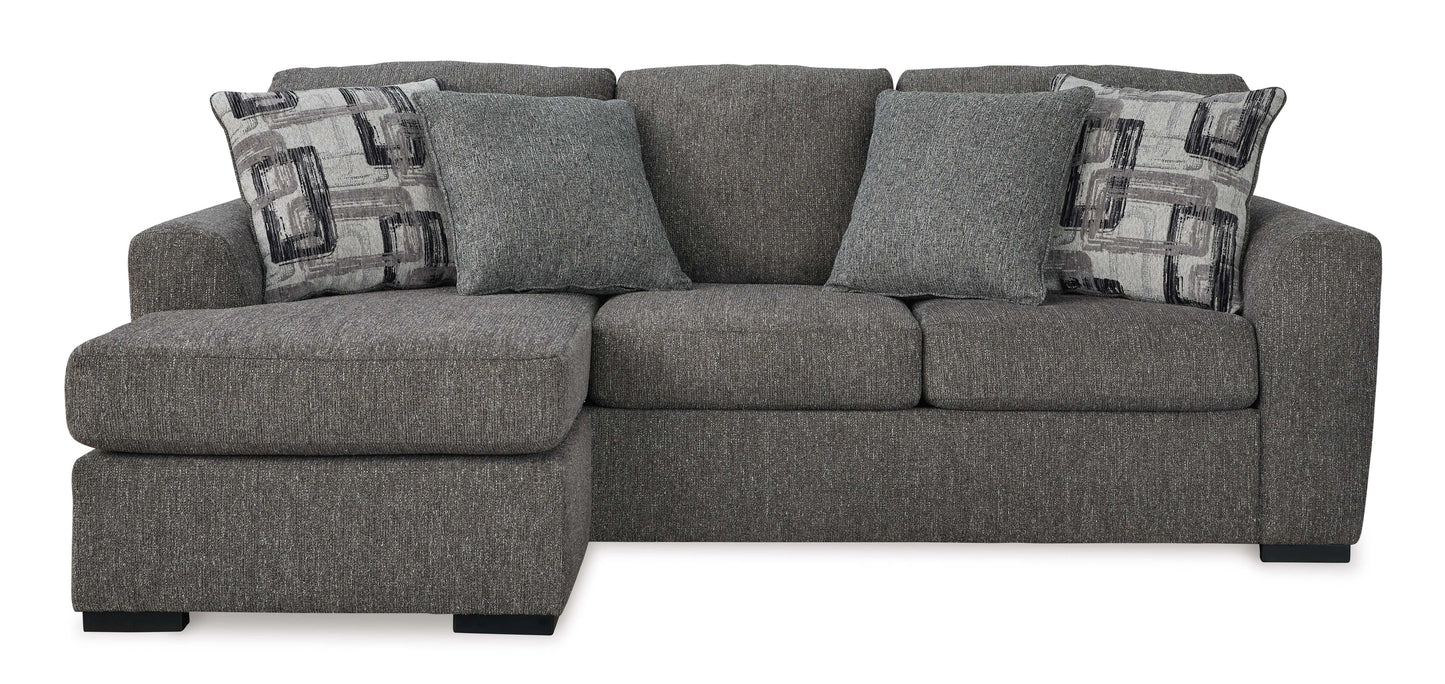Gardiner Pewter Reversible Sofa Chaise