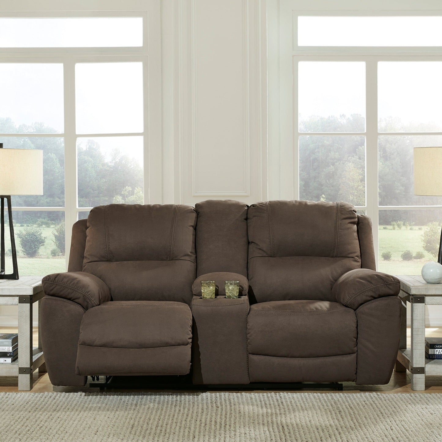 Next-Gen Gaucho Espresso Manual Reclining Loveseat w/ Console