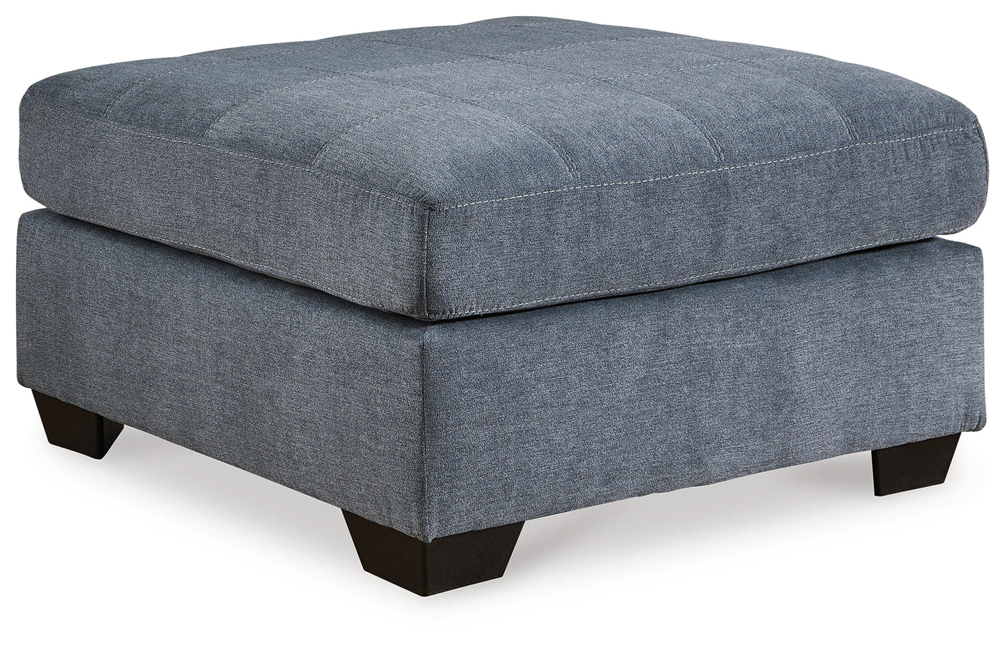 Marleton Denim Oversized Accent Ottoman