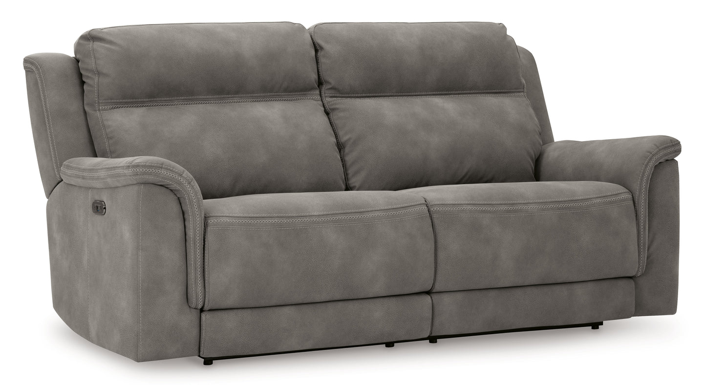 Next-Gen DuraPella Gray Power Reclining Sofa, Loveseat and Recliner