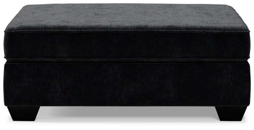 Lavernett Charcoal Oversized Accent Ottoman