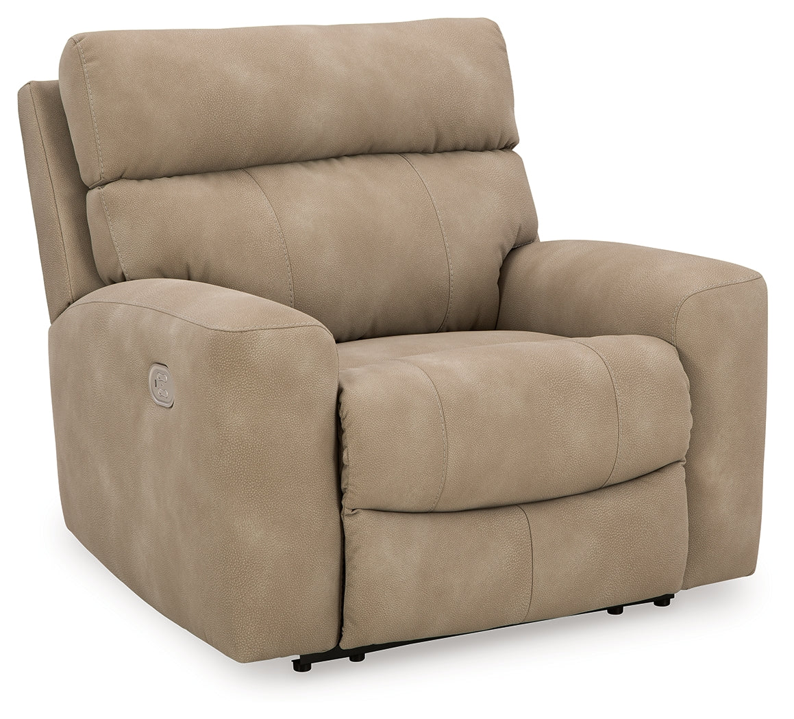 Next-Gen DuraPella Sand Power Recliner with Adj. Headrest