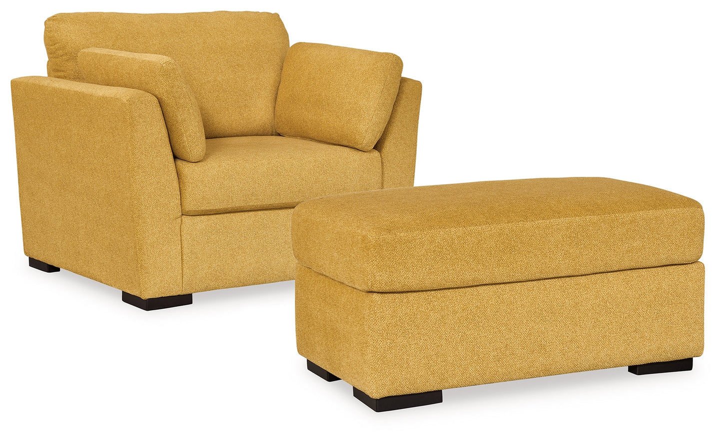 Keerwick Sunflower Oversized Chair and Ottoman