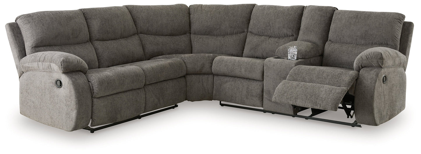 Museum Pewter 2-Piece Reclining Sectional