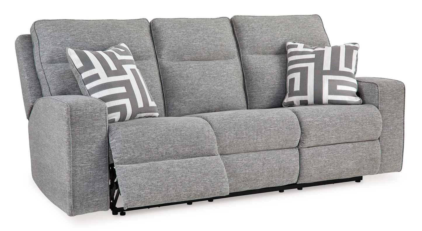 Biscoe Pewter Power Reclining Sofa