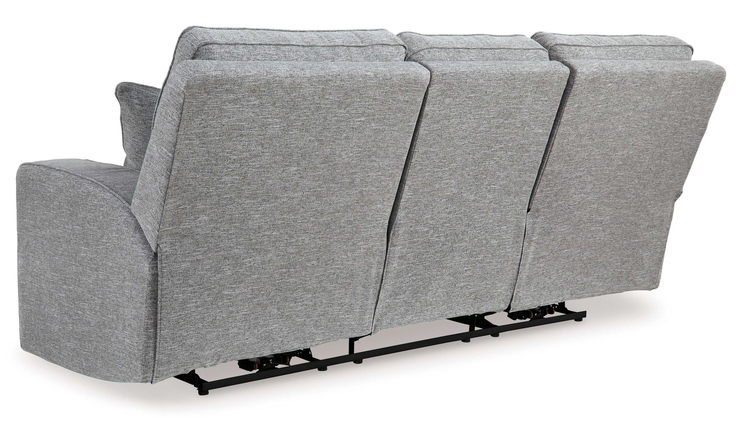 Biscoe Pewter Power Reclining Sofa