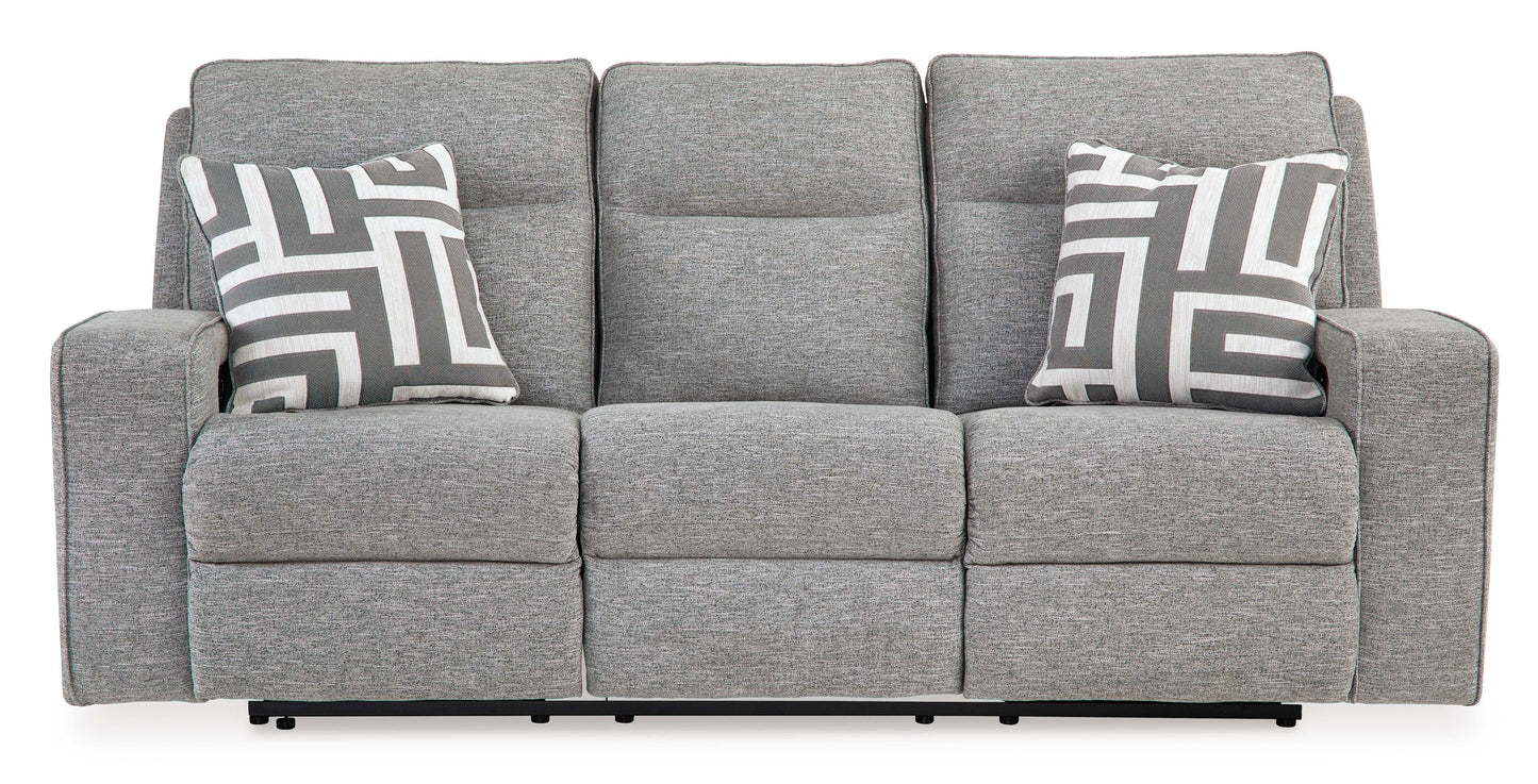 Biscoe Pewter Power Reclining Sofa
