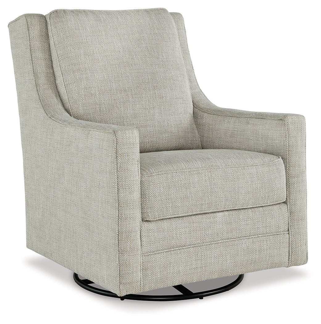 Kambria Fog Swivel Glider Accent Chair
