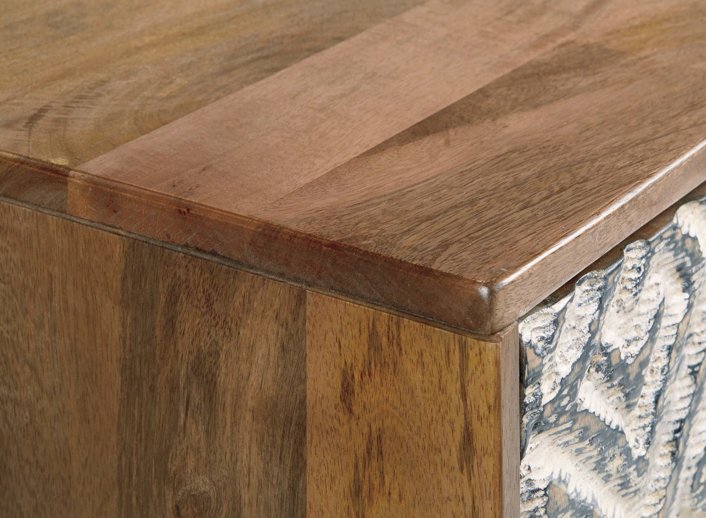 Kerrings Brown/Black/White Accent Cabinet