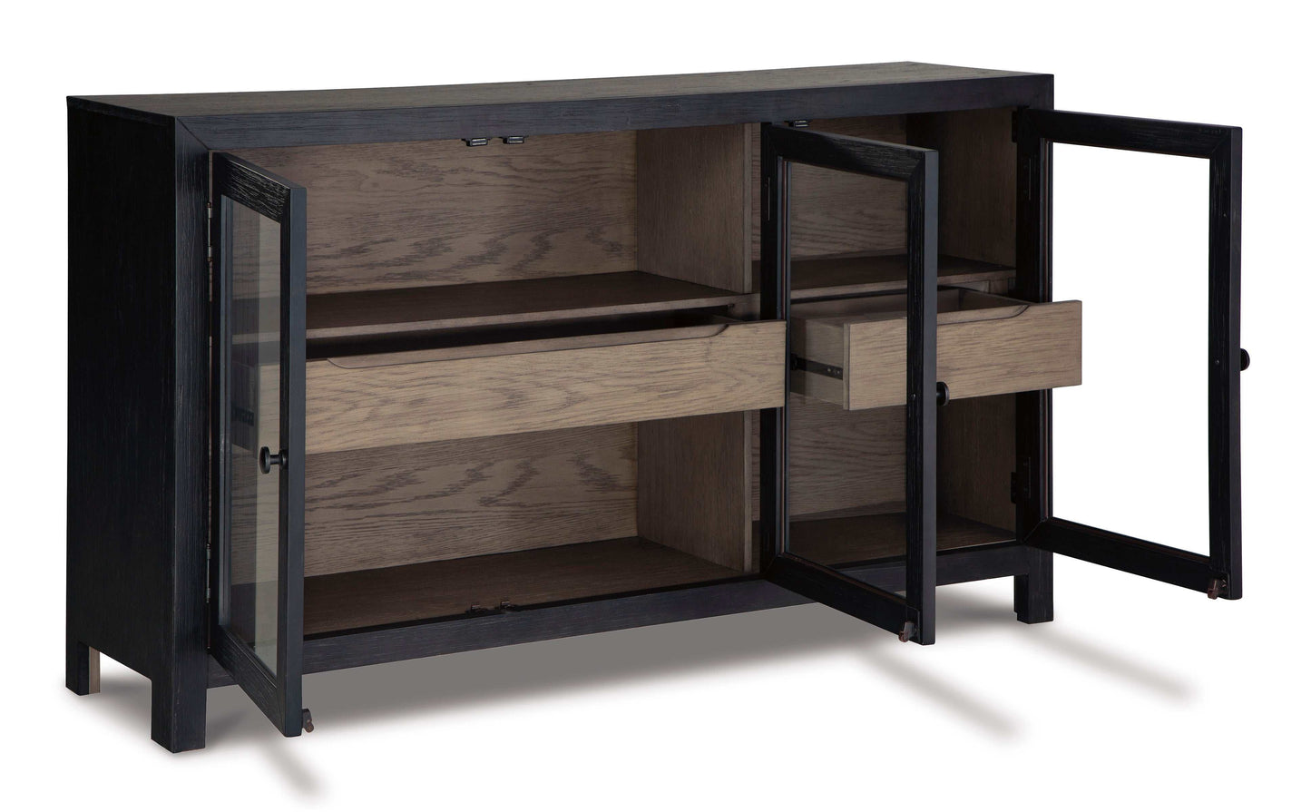 Lenston Black/Gray Accent Cabinet