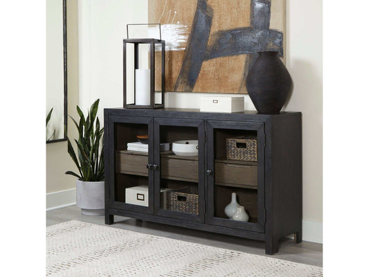 Lenston Black/Gray Accent Cabinet
