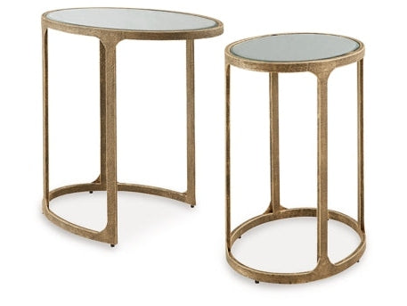 Irmaleigh Antique Black Accent Table Set (Set of 2) - Ornate Home