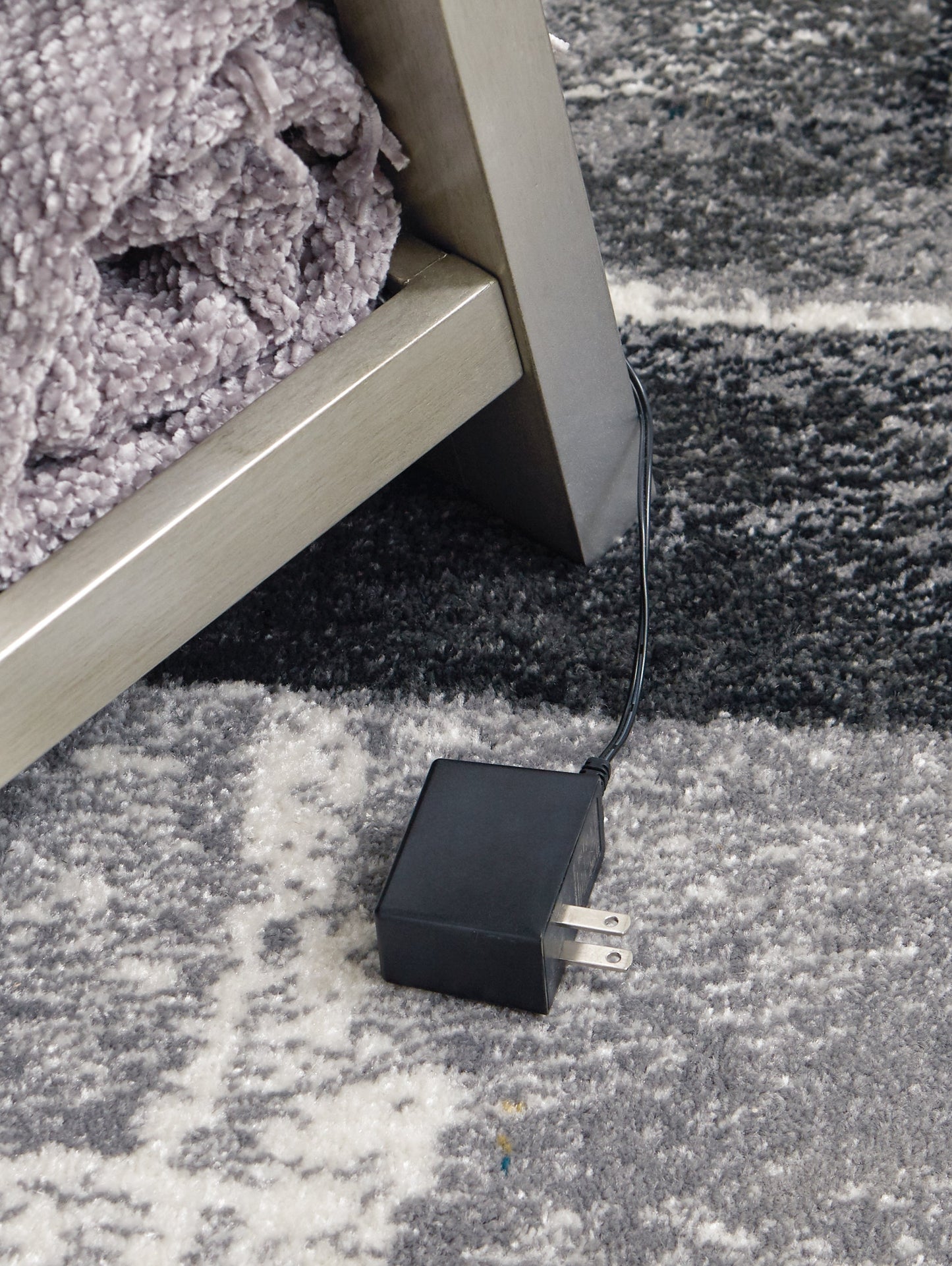 Evesen Champagne Floor Mirror w/ Storage