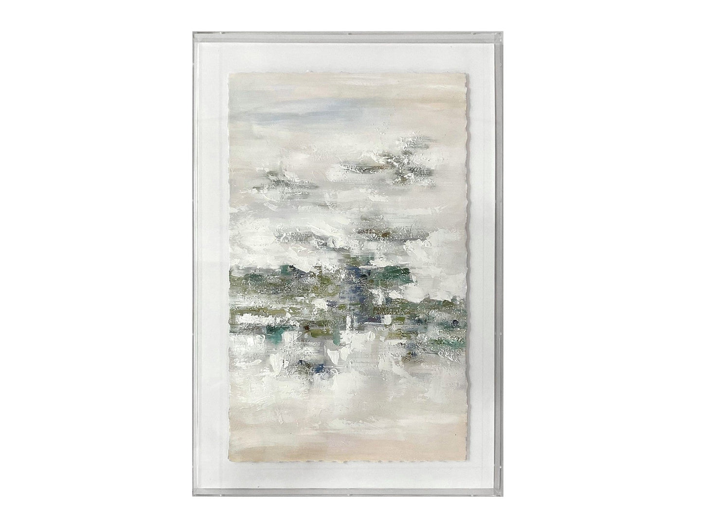 Adair 2 Green/Silver Wall Art - Ornate Home