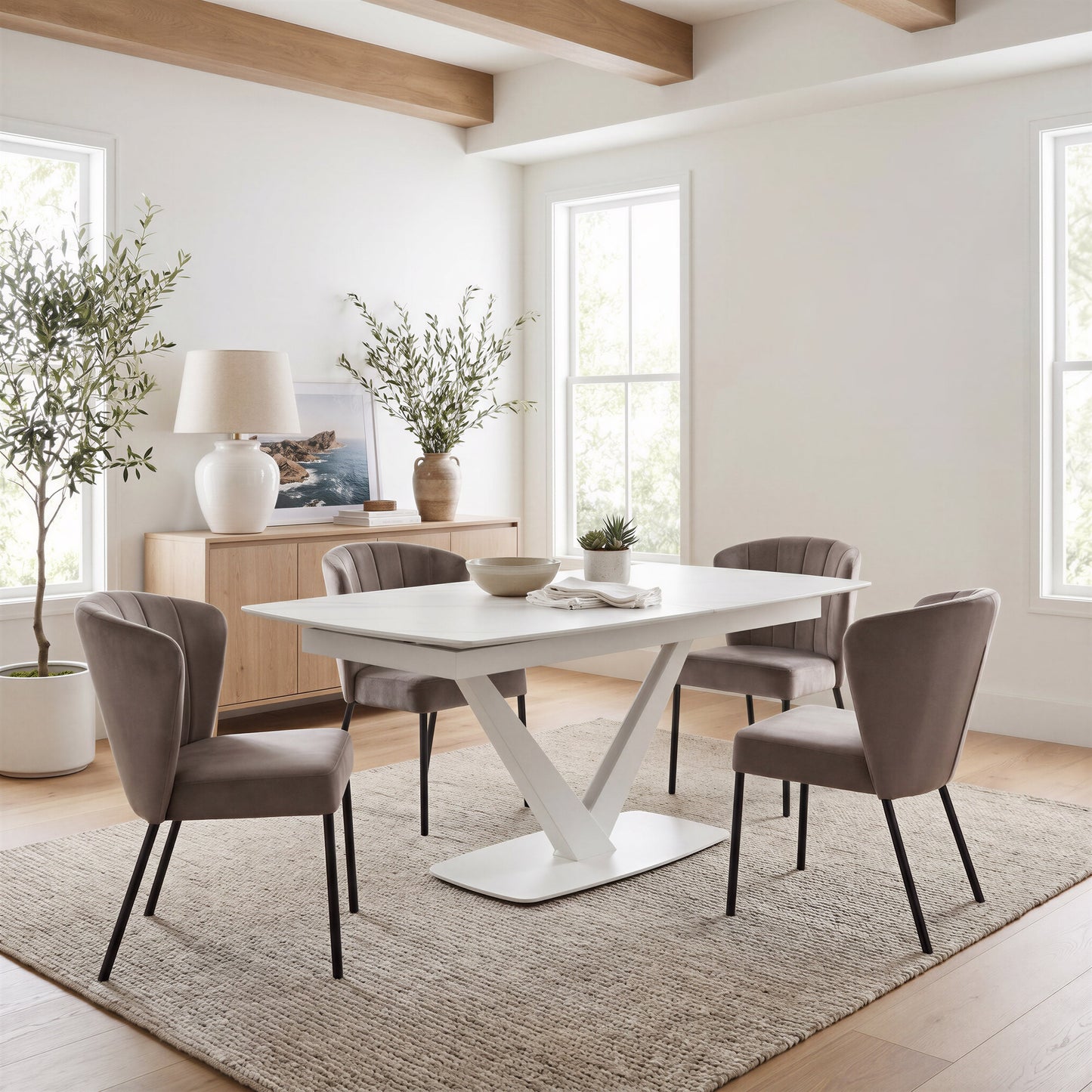 Aimee Gray Dining Chair (Set of 2) - Ornate Home