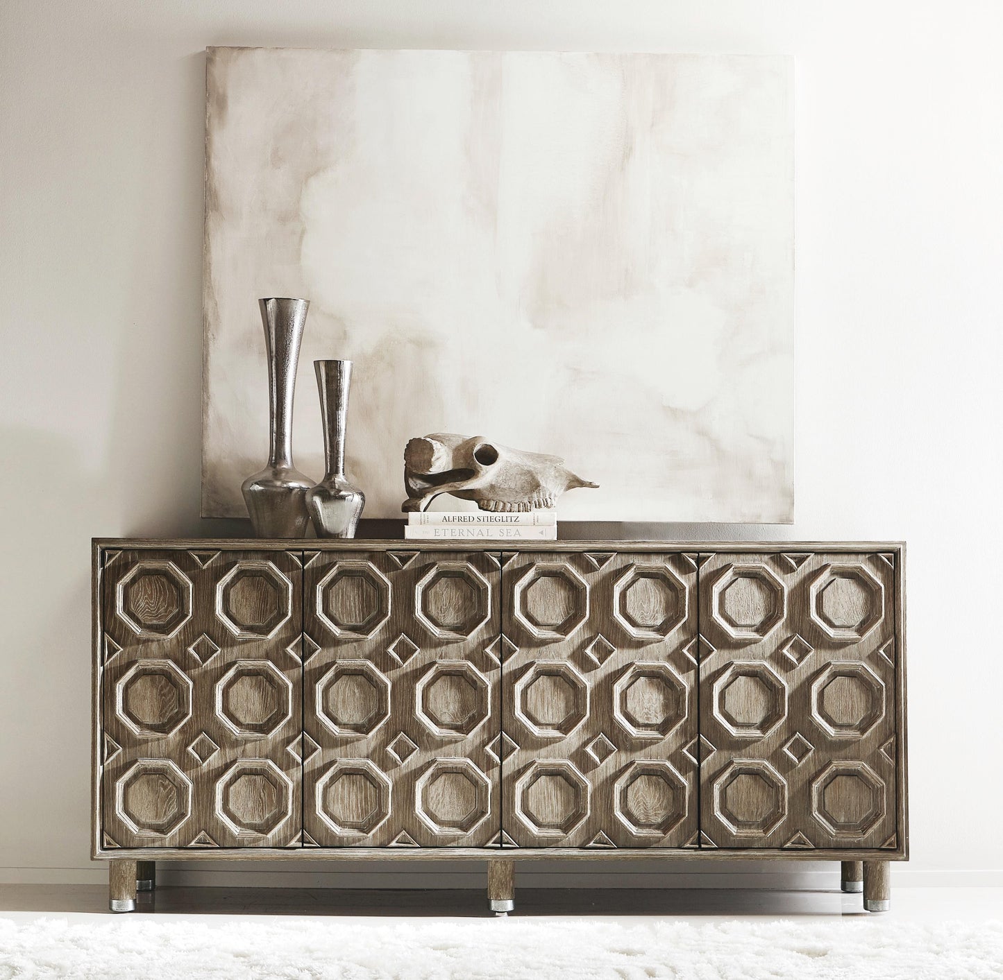 Alhambra Aspen Oak Entertainment Credenza - Ornate Home