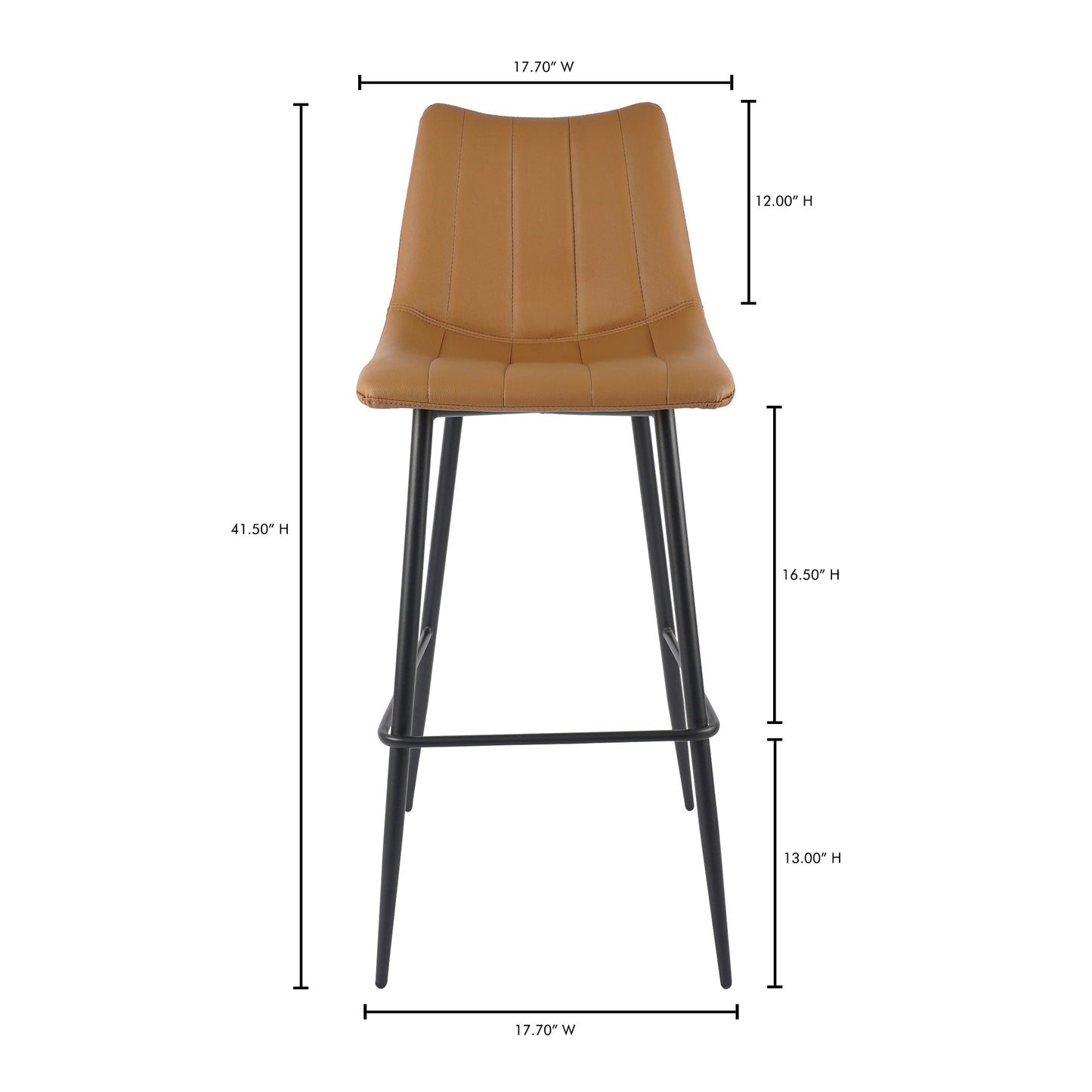 Alibi Tan Barstool (Set of 2) - Ornate Home
