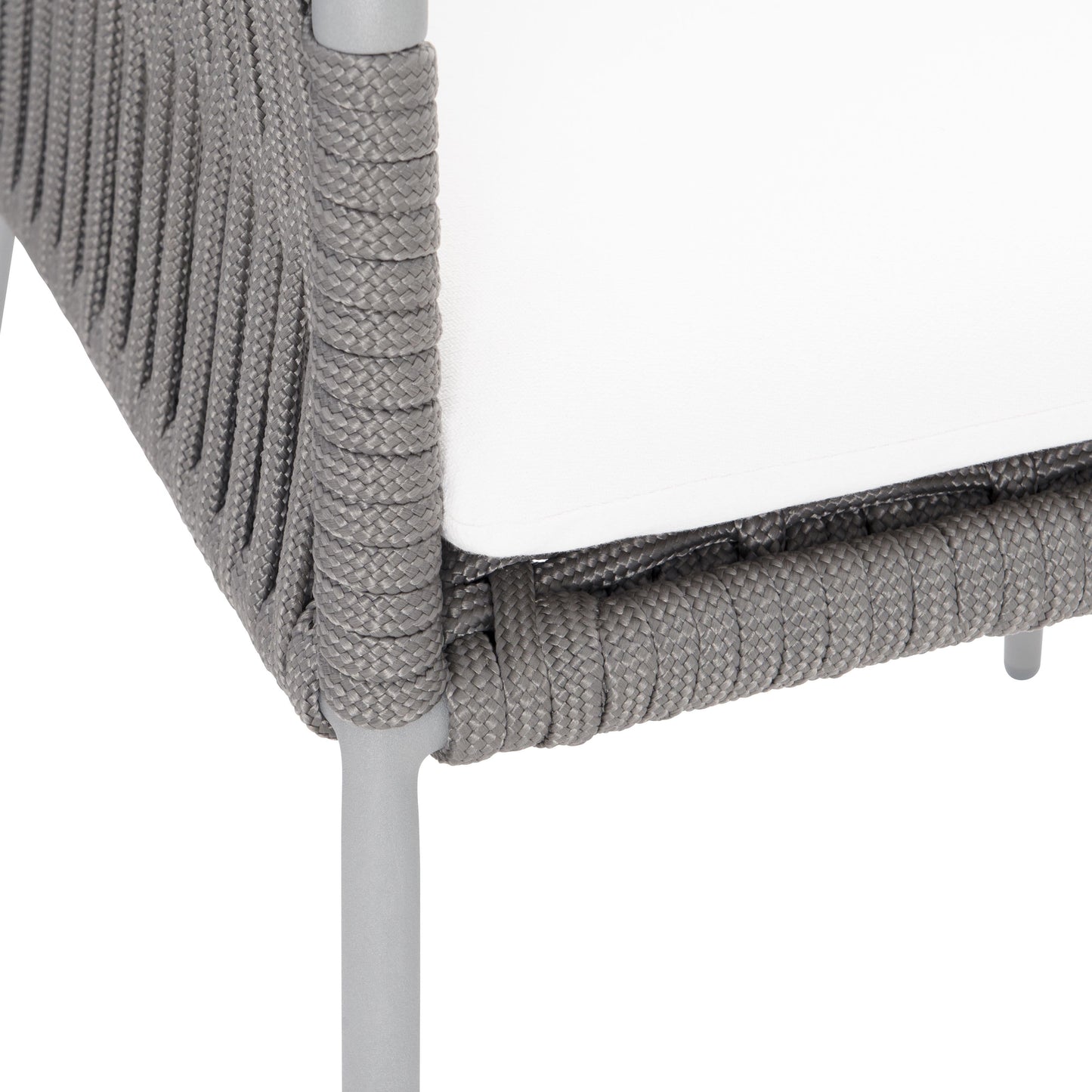 Amalfi Charcoal Mist/White/Cream Outdoor Chair - Ornate Home