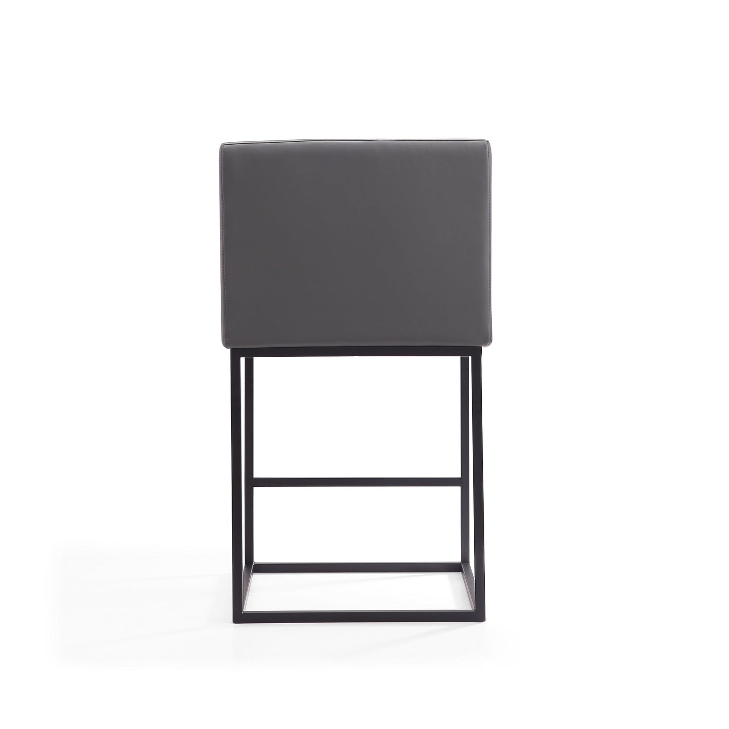 Ambassador Counter Stool in Grey and Black (set of 2) - Ornate Home