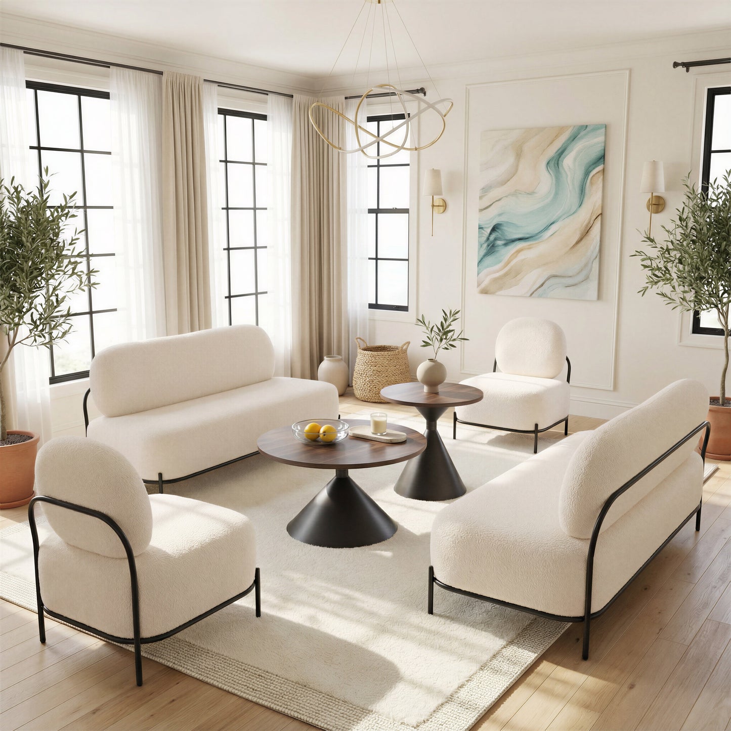 Arendal Vanilla Accent Chair - Ornate Home